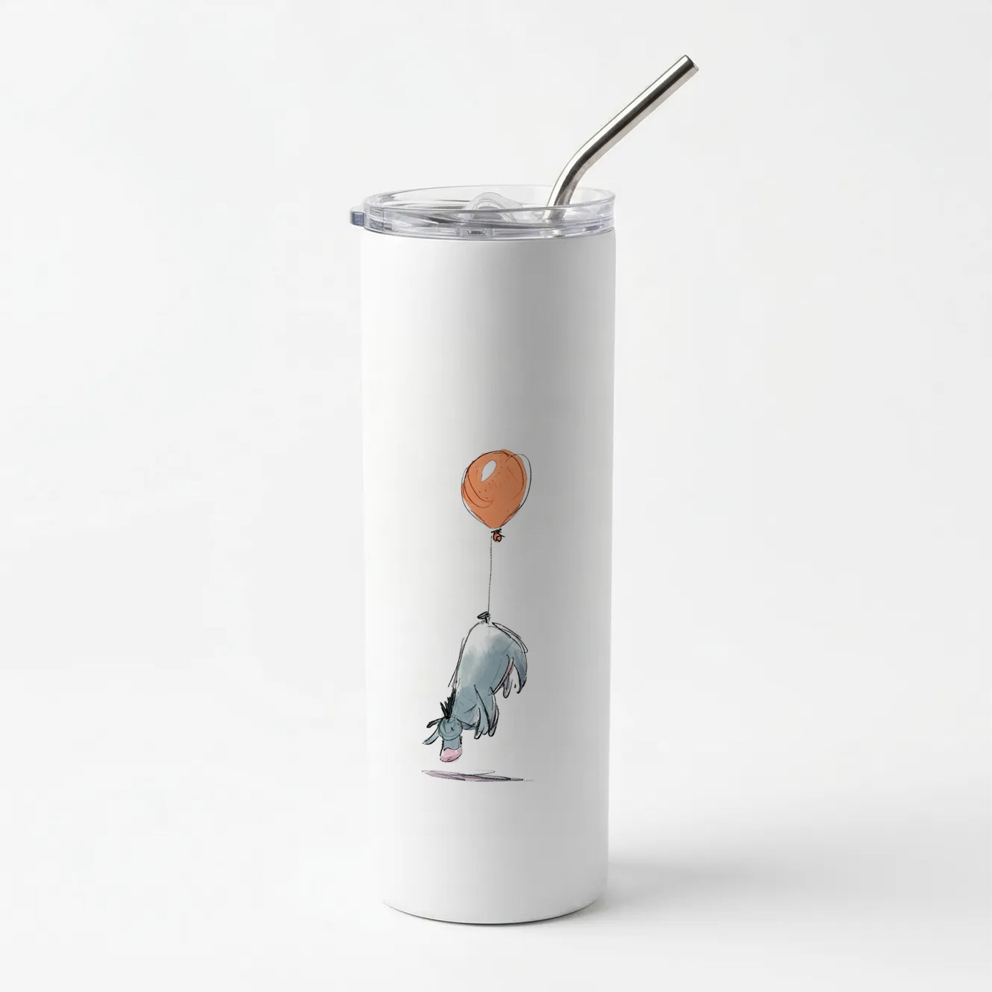 Donkey And His Balloon Skinny Tumbler