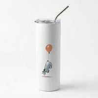 Donkey And His Balloon Skinny Tumbler