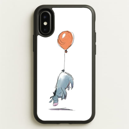 Donkey And His Balloon  - Disney Phone Case for iPhone X / XS