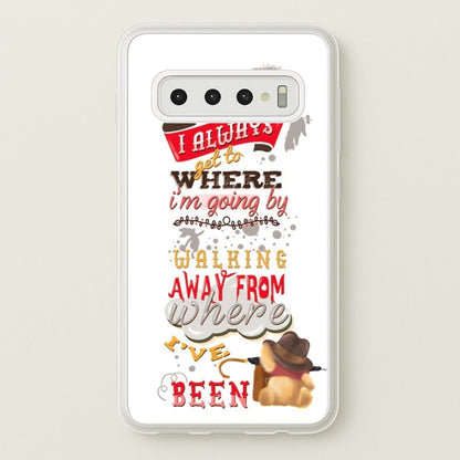 I Always Get Where I'm Going - Winnie Quote  - Disney Phone Case for Galaxy S10 Plus