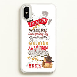 I Always Get Where I'm Going - Winnie Quote  - Disney Phone Case for iPhone XS Max