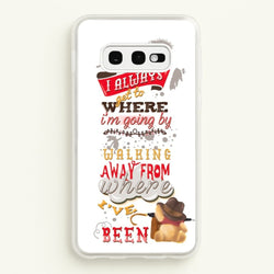 I Always Get Where I'm Going - Winnie Quote  - Disney Phone Case for Galaxy S10e