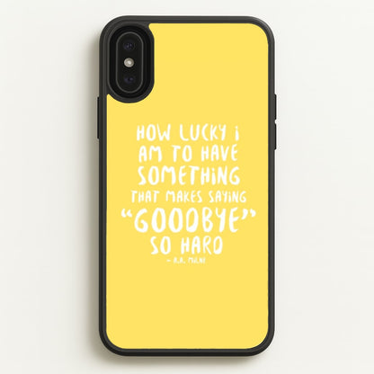 How Lucky I Am - Winnie  - Disney Phone Case for iPhone XS Max