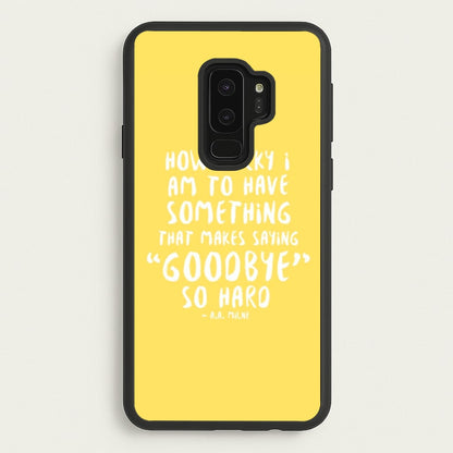 How Lucky I Am - Winnie  - Disney Phone Case for Galaxy S9 Plus