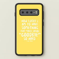 How Lucky I Am - Winnie  - Disney Phone Case for Galaxy S10 Plus