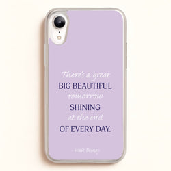 Great Big Beautiful Tomorrow  - Disney Phone Case for iPhone XR