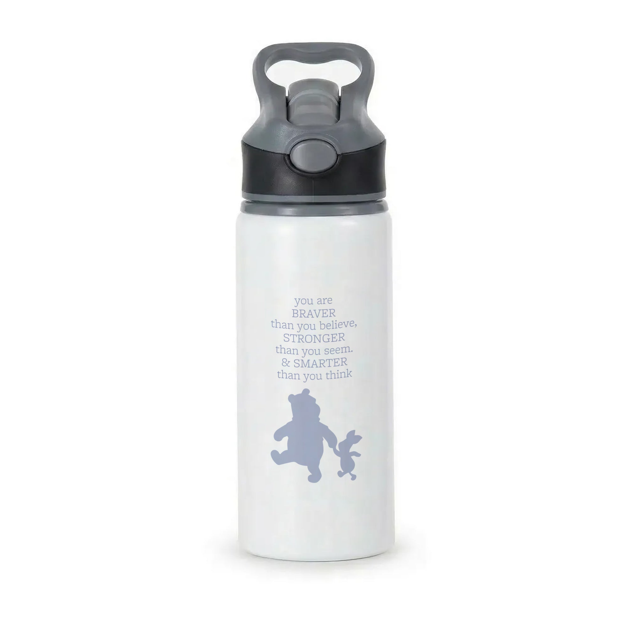 Braver, Stronger, Smarter Active Water Bottle - Black
