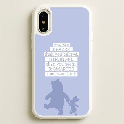 Braver, Stronger, Smarter  - Disney Phone Case for iPhone X / XS