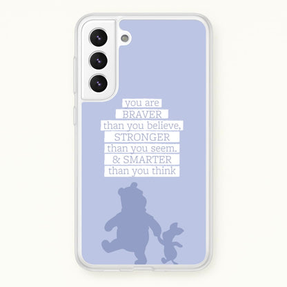 Braver, Stronger, Smarter  - Disney Phone Case for Galaxy S22 Plus