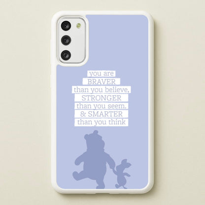 Braver, Stronger, Smarter  - Disney Phone Case for Galaxy S20