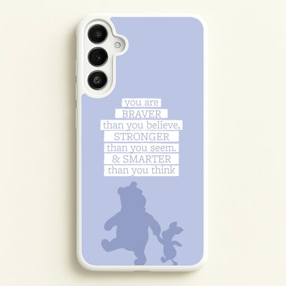 Braver, Stronger, Smarter  - Disney Phone Case for Galaxy A34