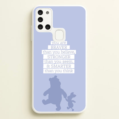 Braver, Stronger, Smarter  - Disney Phone Case for Galaxy A21s