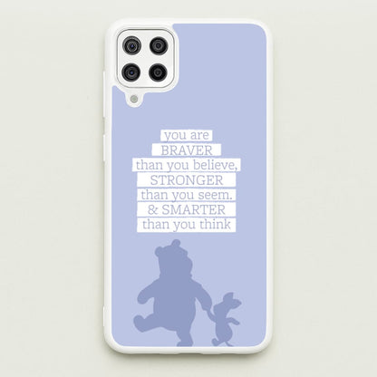 Braver, Stronger, Smarter  - Disney Phone Case for Galaxy A12