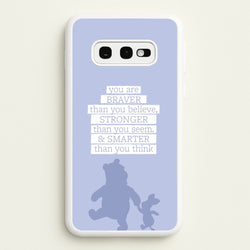 Braver, Stronger, Smarter  - Disney Phone Case for Galaxy S10e