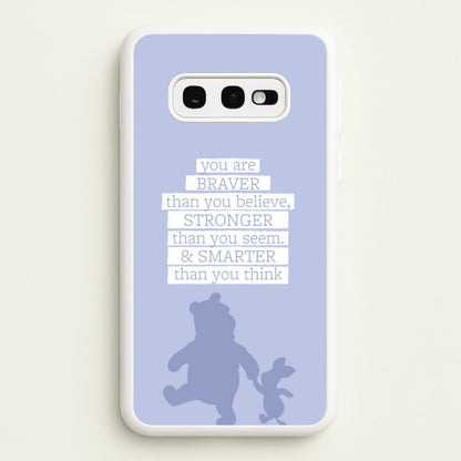 Braver, Stronger, Smarter  - Disney Phone Case for Galaxy S10e