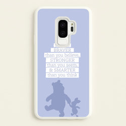 Braver, Stronger, Smarter  - Disney Phone Case for Galaxy S9 Plus