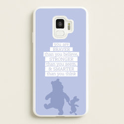 Braver, Stronger, Smarter  - Disney Phone Case for Galaxy S9