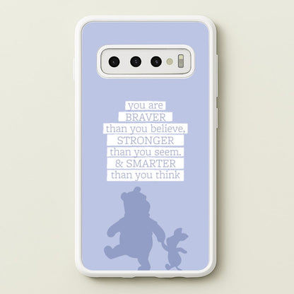 Braver, Stronger, Smarter  - Disney Phone Case for Galaxy S10 Plus
