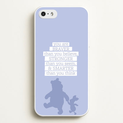 Braver, Stronger, Smarter  - Disney Phone Case for iPhone 5 / 5s / SE 2016