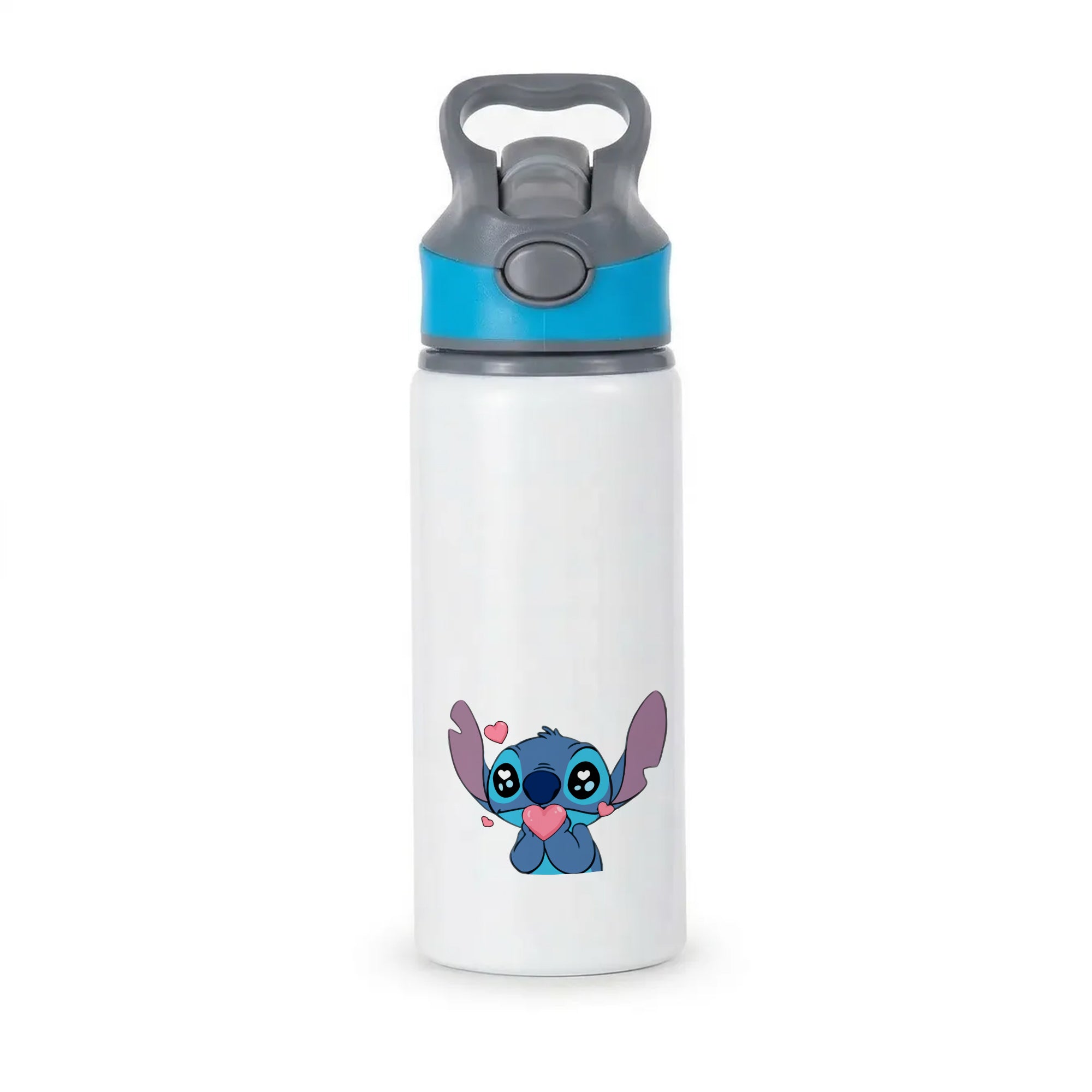 Cute Alien Blue Active Water Bottle - Blue