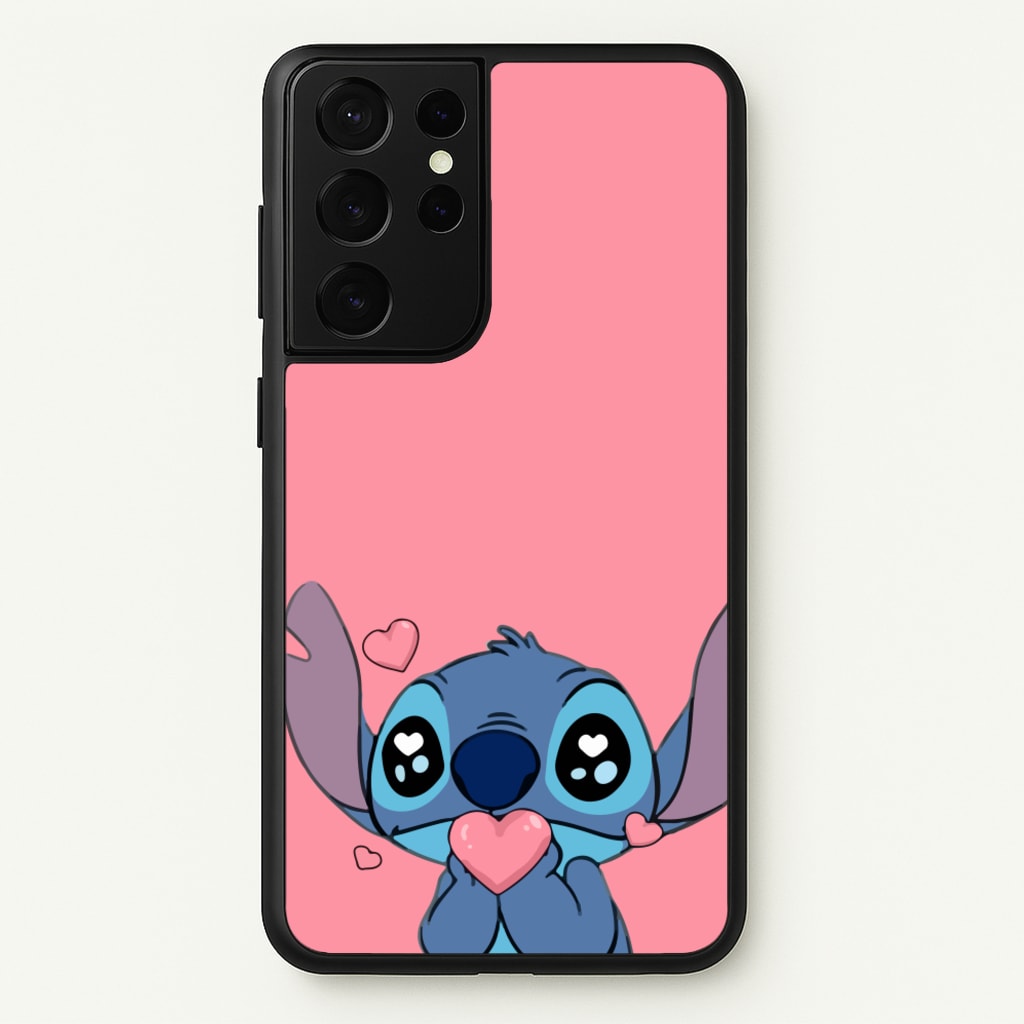Cute Alien Blue  - Disney Phone Case for Galaxy S21 Ultra