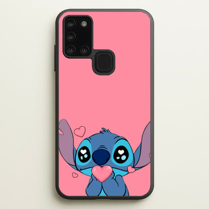 Cute Alien Blue  - Disney Phone Case for Galaxy A21s