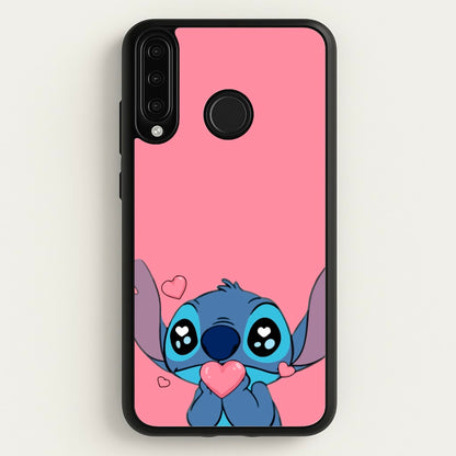Cute Alien Blue  - Disney Phone Case for Huawei P30 Lite