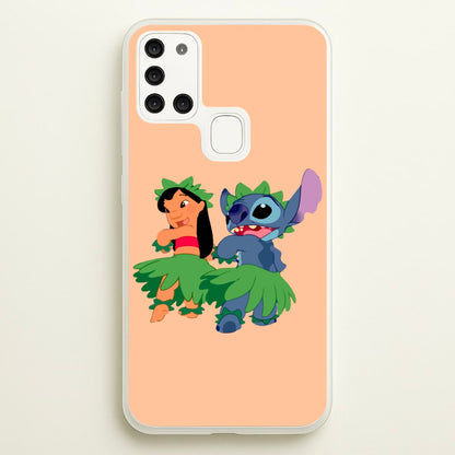Lilo And Alien Blue Hoola  -  Phone Case for Galaxy A21s