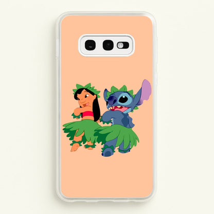 Lilo And Alien Blue Hoola  -  Phone Case for Galaxy S10e
