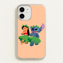 Lilo And Alien Blue Hoola  -  Phone Case for iPhone 12 / 12 Pro