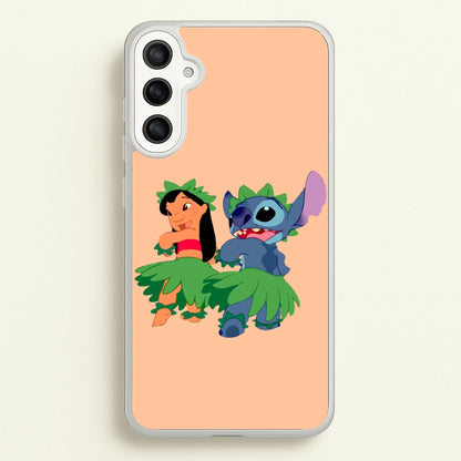 Lilo And Alien Blue Hoola  -  Phone Case for Galaxy A34