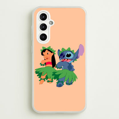 Lilo And Alien Blue Hoola  -  Phone Case for Galaxy A14