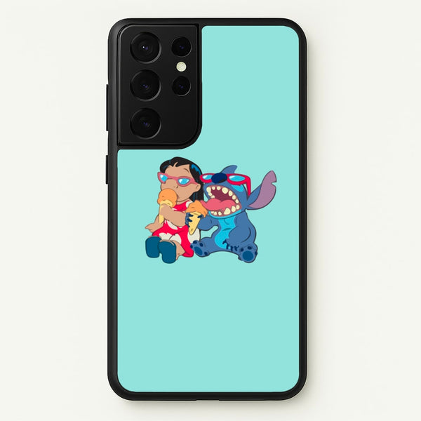 Ice Cream Alien Blue  - Disney Phone Case for Galaxy S21 Ultra