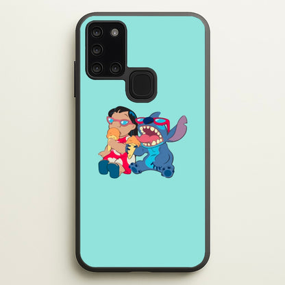 Ice Cream Alien Blue  - Disney Phone Case for Galaxy A21s