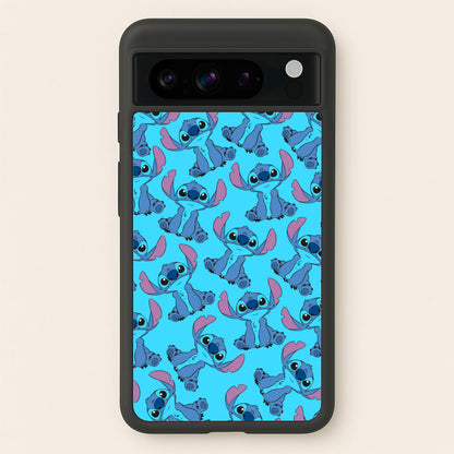 Cute Alien Blue Pattern  - Disney Phone Case for Google Pixel 8 Pro