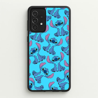 Cute Alien Blue Pattern  - Disney Phone Case for Galaxy A52 / A52s