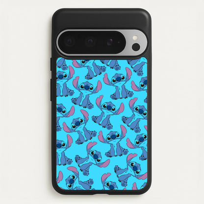 Cute Alien Blue Pattern  - Disney Phone Case for Google Pixel 9 Pro XL