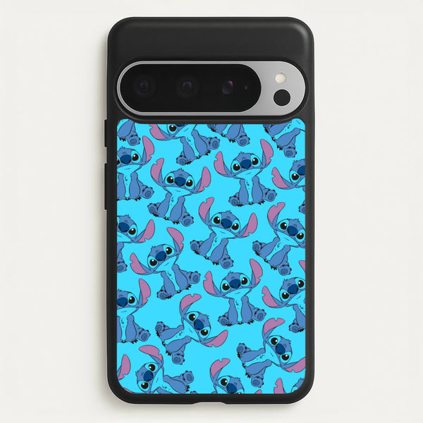 Cute Alien Blue Pattern  - Disney Phone Case for Google Pixel 9 Pro XL