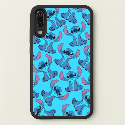 Cute Alien Blue Pattern  - Disney Phone Case for Huawei P20