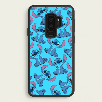 Cute Alien Blue Pattern  - Disney Phone Case for Galaxy S9 Plus
