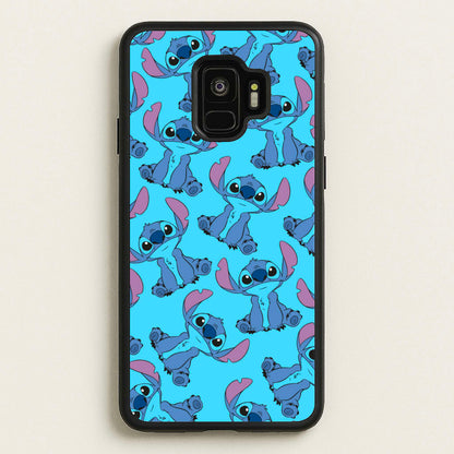 Cute Alien Blue Pattern  - Disney Phone Case for Galaxy S9