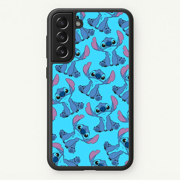 Cute Alien Blue Pattern  - Disney Phone Case for Galaxy S21 Plus