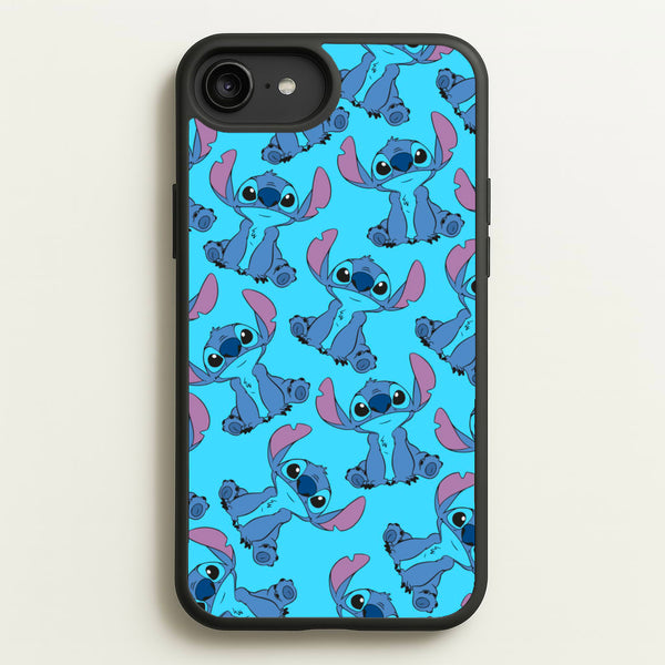 Cute Alien Blue Pattern  - Disney Phone Case for iPhone 6 Plus / 7 Plus / 8 Plus