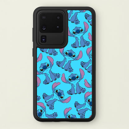 Cute Alien Blue Pattern  - Disney Phone Case for Galaxy S20 Ultra