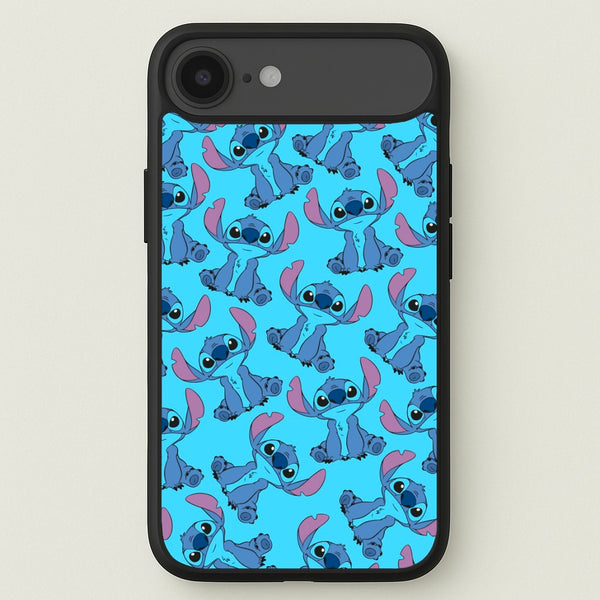 Cute Alien Blue Pattern Phone Case for iPhone 17 Air