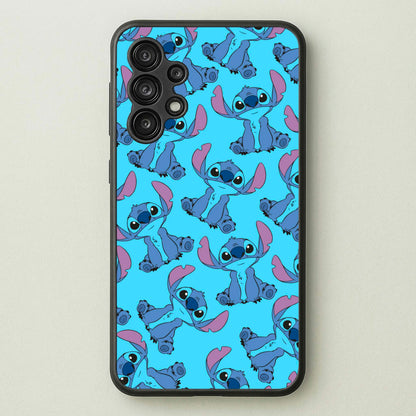 Cute Alien Blue Pattern  - Disney Phone Case for Galaxy A13