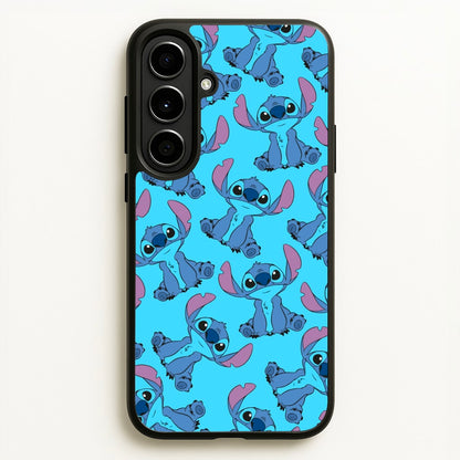 Cute Alien Blue Pattern  - Disney Phone Case for Galaxy A56