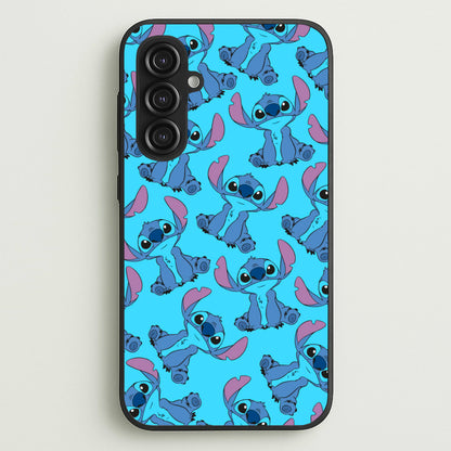 Cute Alien Blue Pattern  - Disney Phone Case for Galaxy S23FE