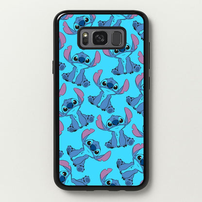 Cute Alien Blue Pattern  - Disney Phone Case for Galaxy S8