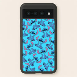 Cute Alien Blue Pattern  - Disney Phone Case for Google Pixel 7 Pro